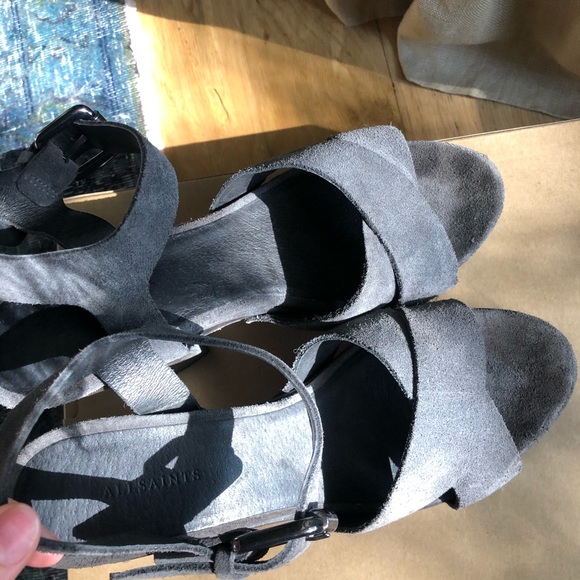 ALL SAINTS Platform CHUNKY HEELS - Picture 4 of 5